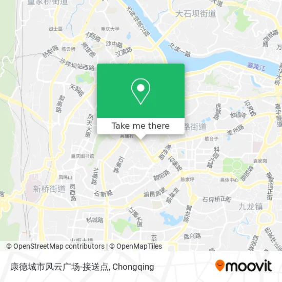 康德城市风云广场-接送点 map