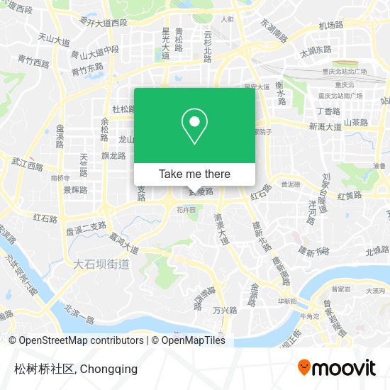 松树桥社区 map
