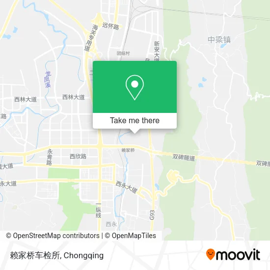 赖家桥车检所 map
