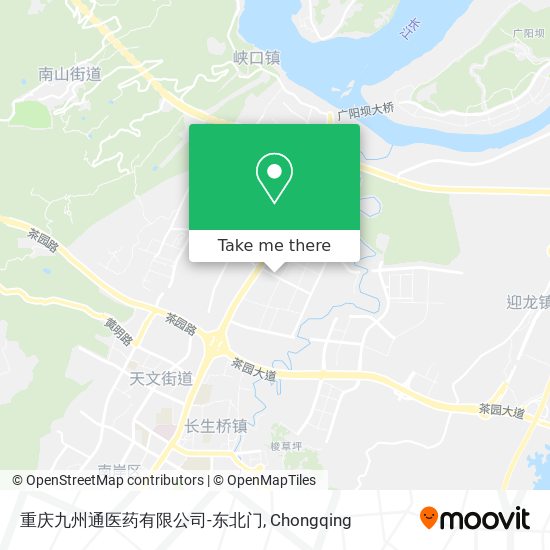 How To Get To 重庆九州通医药有限公司 东北门in 南岸区by Bus Or Metro