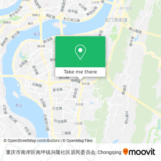 重庆市南岸区南坪镇兴隆社区居民委员会 map