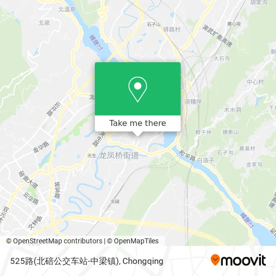 525路(北碚公交车站-中梁镇) map