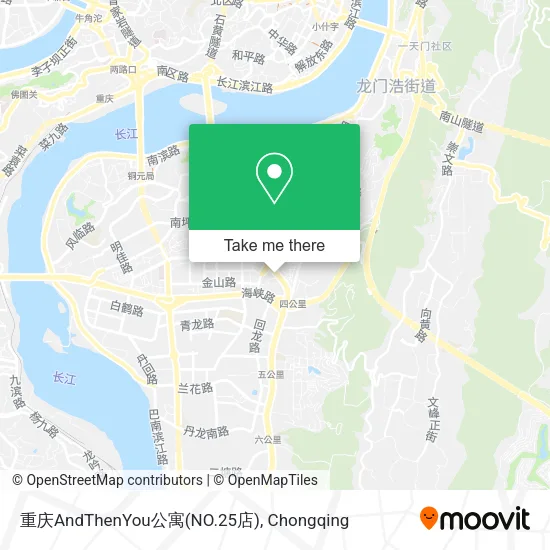 重庆AndThenYou公寓(NO.25店) map