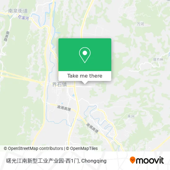 曙光江南新型工业产业园-西1门 map