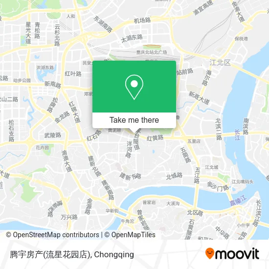 腾宇房产(流星花园店) map