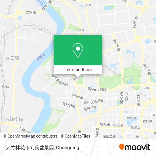 大竹林花市刘氏盆景园 map