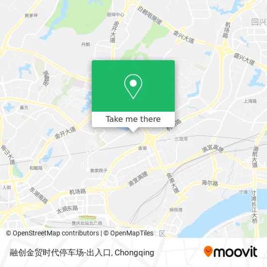 融创金贸时代停车场-出入口 map