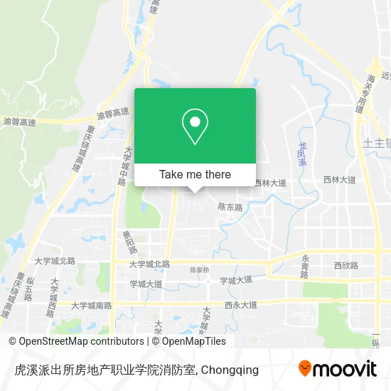 虎溪派出所房地产职业学院消防室 map