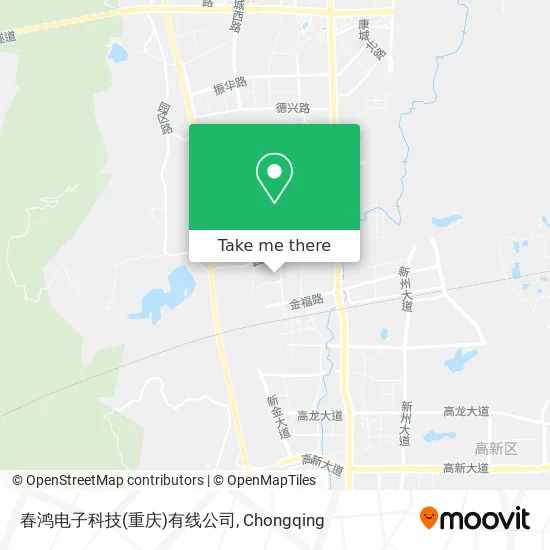 春鸿电子科技(重庆)有线公司 map