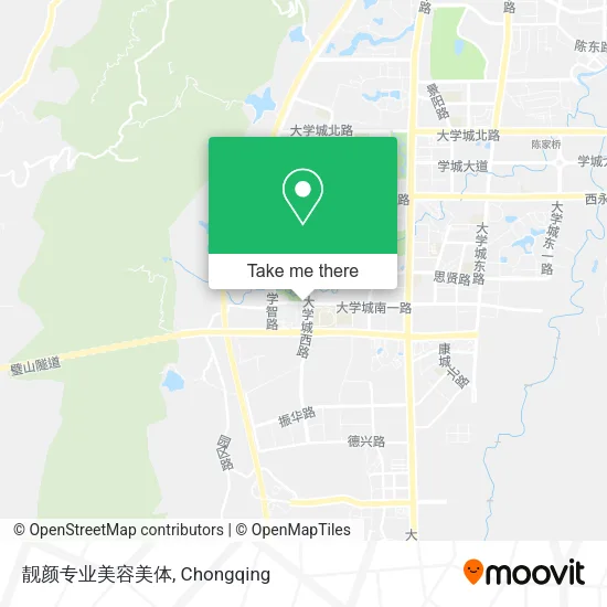 靓颜专业美容美体 map