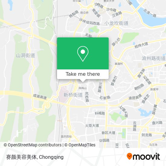 赛颜美容美体 map