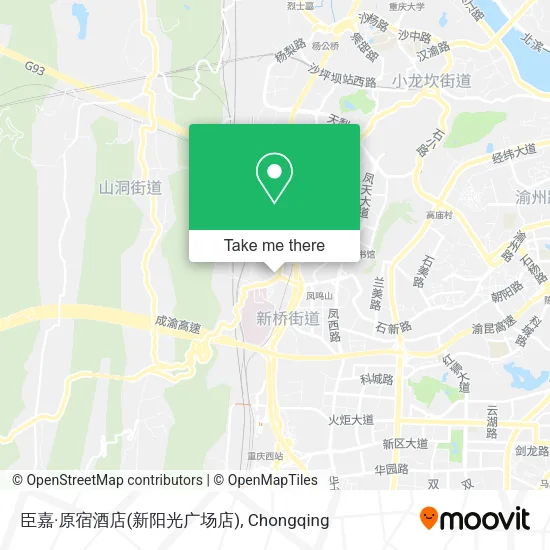 臣嘉·原宿酒店(新阳光广场店) map