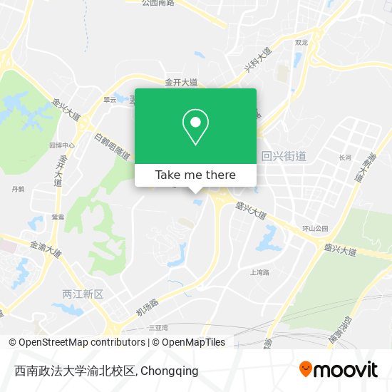西南政法大学渝北校区 map