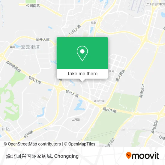 渝北回兴国际家纺城 map