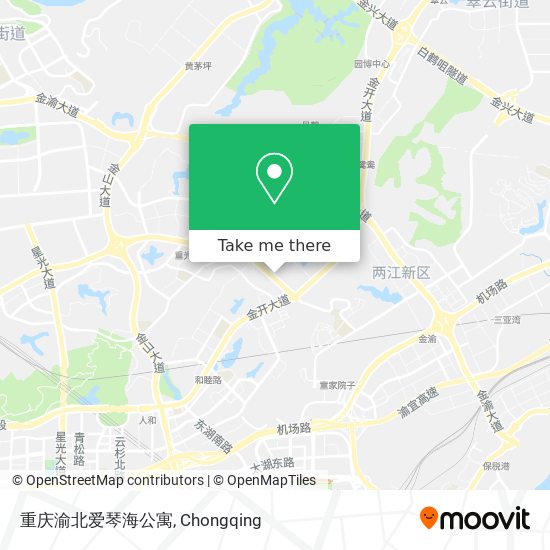 重庆渝北爱琴海公寓 map