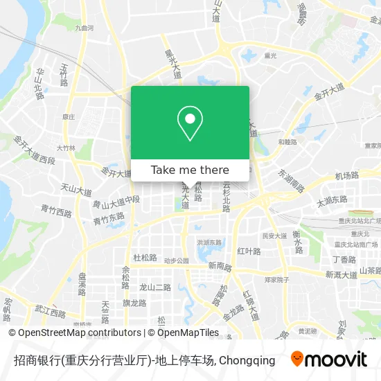 招商银行(重庆分行营业厅)-地上停车场 map