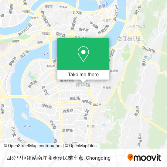四公里枢纽站南坪商圈便民乘车点 map