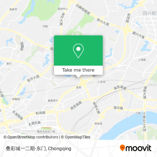 叠彩城一二期-东门 map