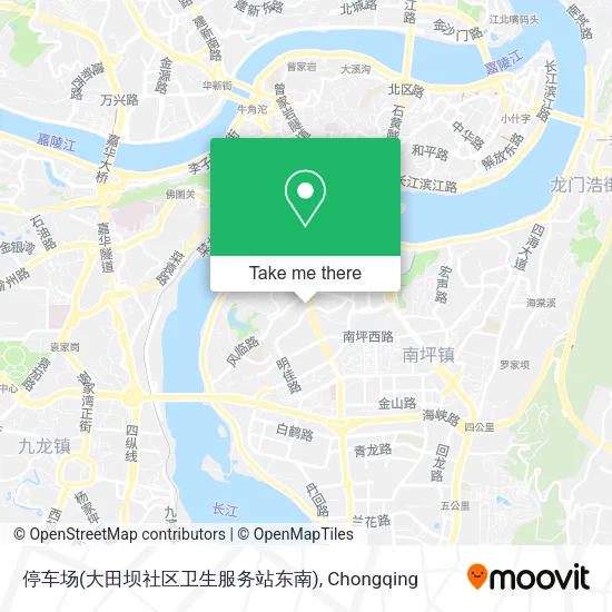 停车场(大田坝社区卫生服务站东南) map