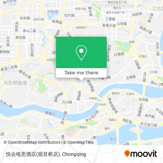 悦会电竞酒店(观音桥店) map