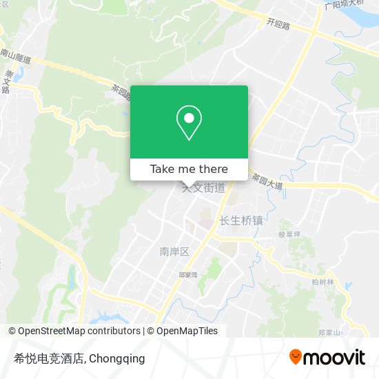 希悦电竞酒店 map