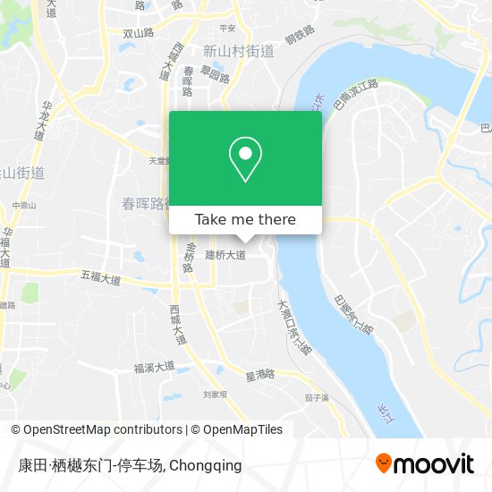 康田·栖樾东门-停车场 map