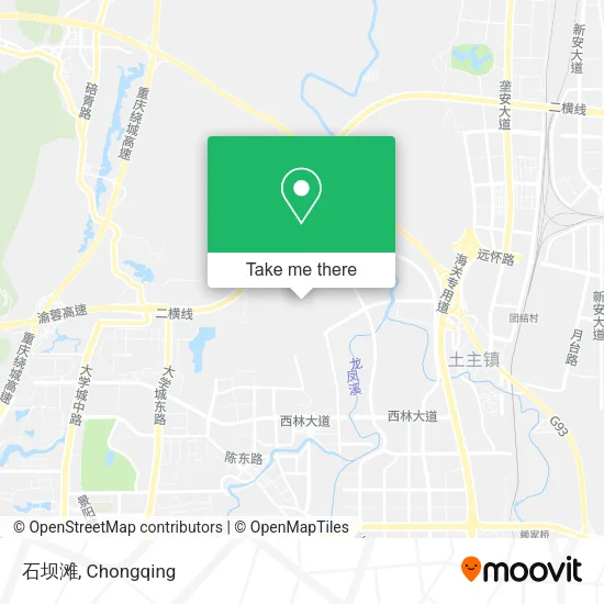 石坝滩 map