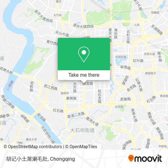 胡记小土屋涮毛肚 map