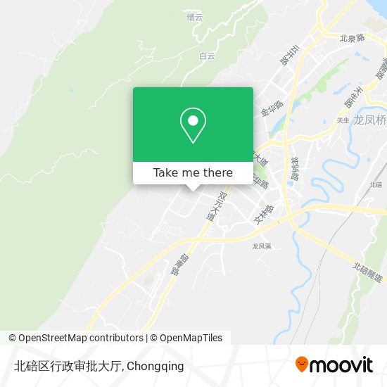北碚区行政审批大厅 map