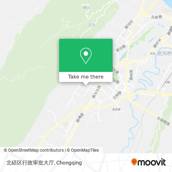 北碚区行政审批大厅 map