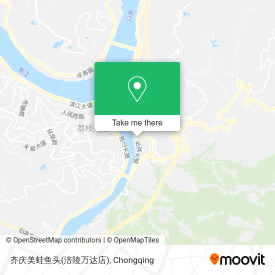 齐庆美蛙鱼头(涪陵万达店) map