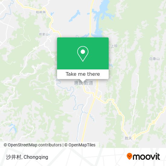沙井村 map