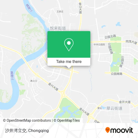 沙井湾立交 map