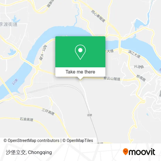 沙堡立交 map