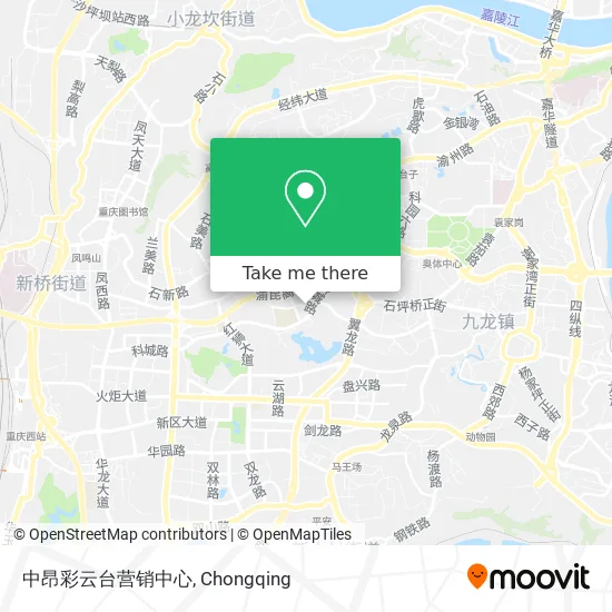 中昂彩云台营销中心 map