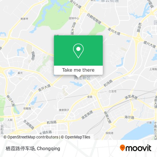 栖霞路停车场 map