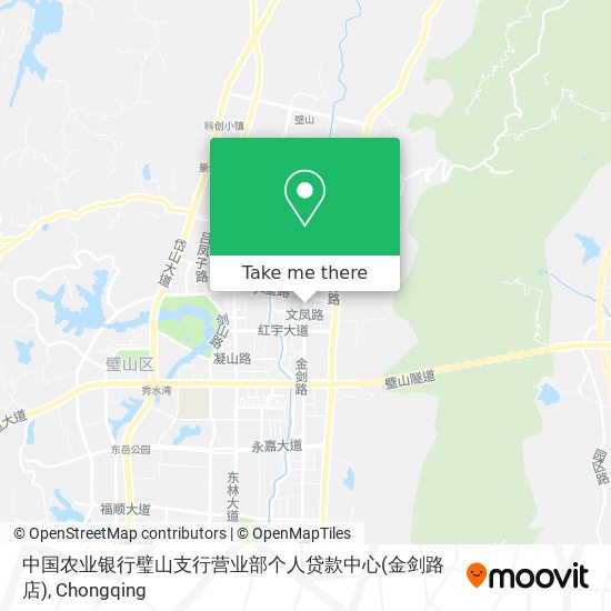 中国农业银行璧山支行营业部个人贷款中心(金剑路店) map