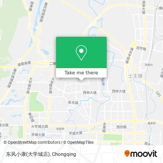东风小康(大学城店) map