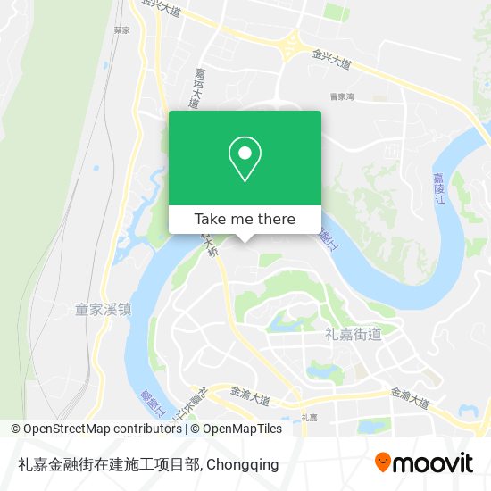 礼嘉金融街在建施工项目部 map