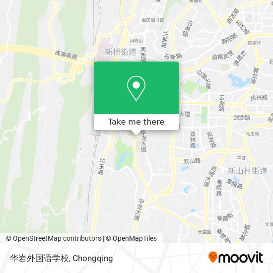 华岩外国语学校 map