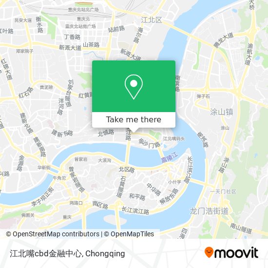 江北嘴cbd金融中心 map
