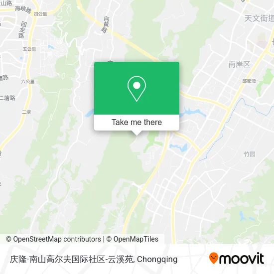 庆隆·南山高尔夫国际社区-云溪苑 map