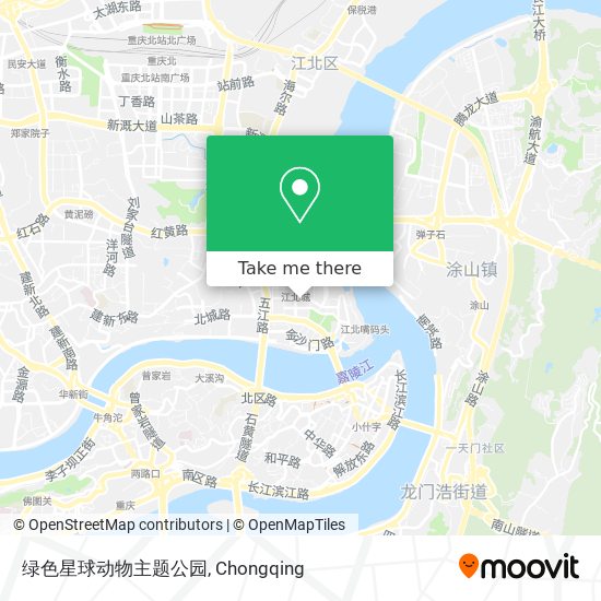绿色星球动物主题公园 map
