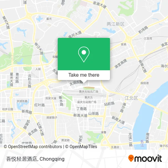 吾悦轻居酒店 map