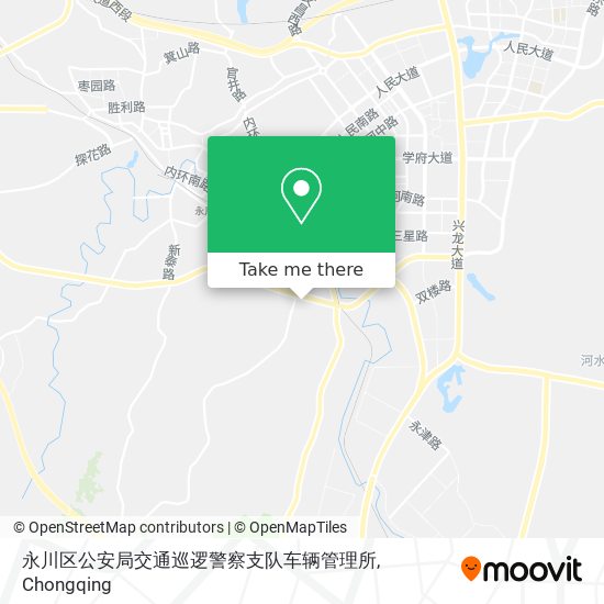 永川区公安局交通巡逻警察支队车辆管理所 map