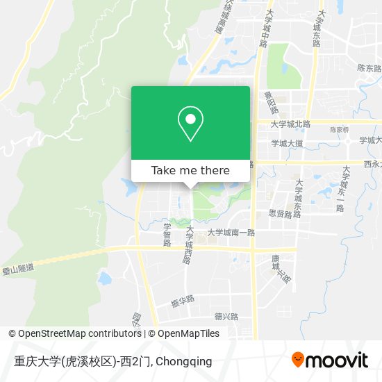 重庆大学(虎溪校区)-西2门 map