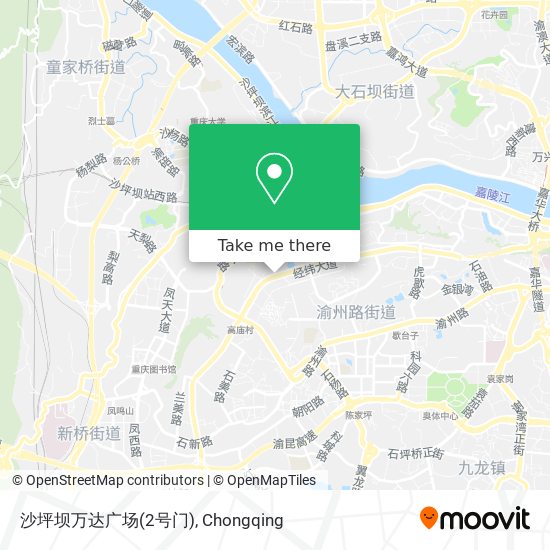 沙坪坝万达广场(2号门) map