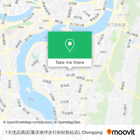 7天优品酒店(重庆南坪步行街轻轨站店) map