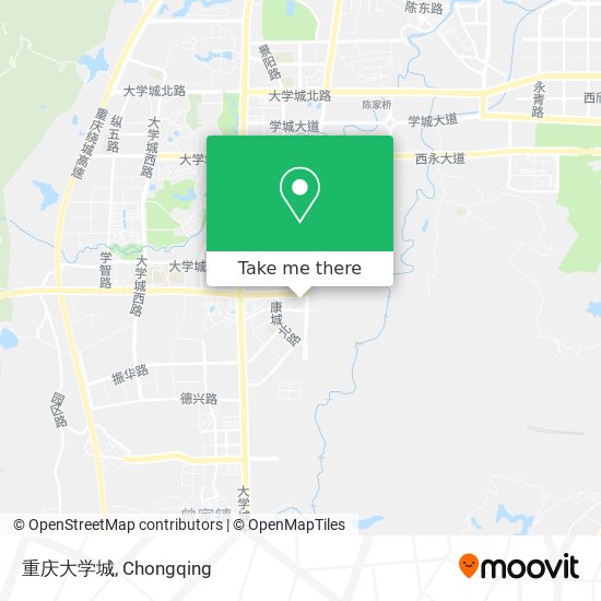 重庆大学城 map