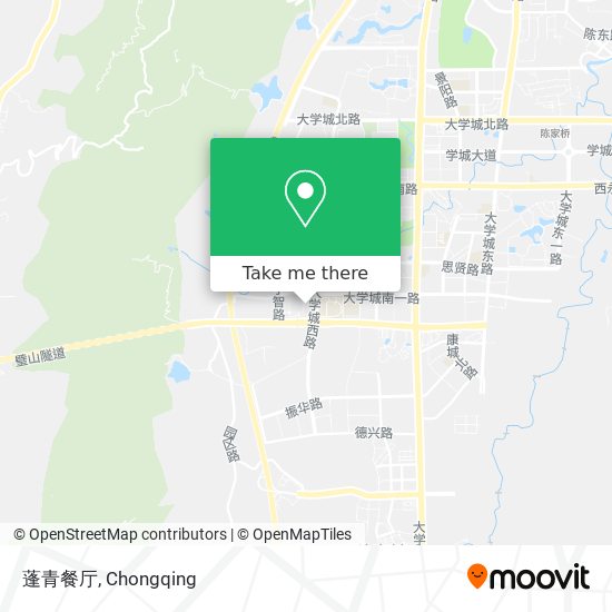 蓬青餐厅 map